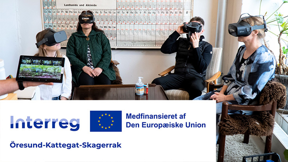 Fire mennesker med Virtual Reality-briller
