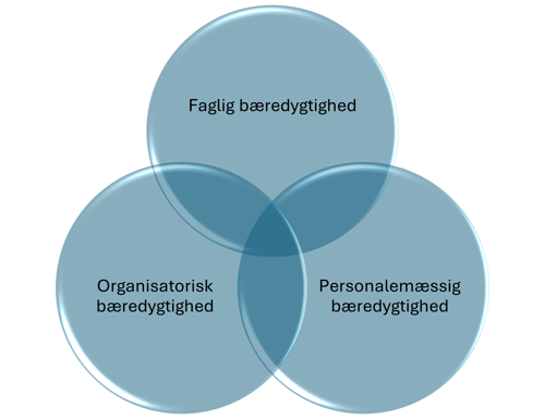 Model for tre bæredygtighedsperspektiver