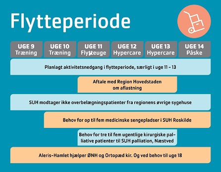 Oversigt over aktivitetsnedgang i flytteperioden