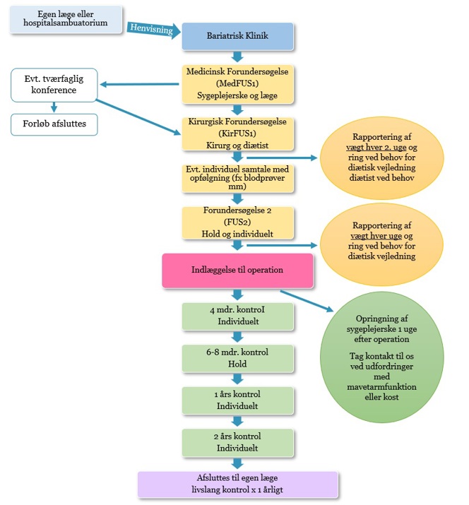 Flowdiagram over patientforløbet