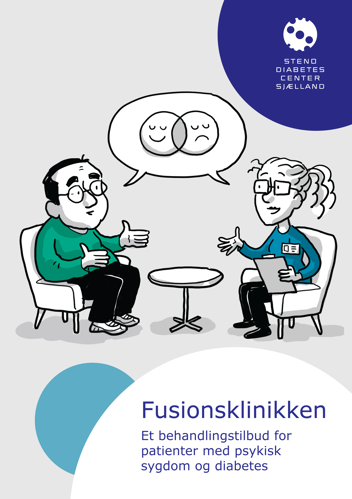 Forside af folder om Fusionsklinikken