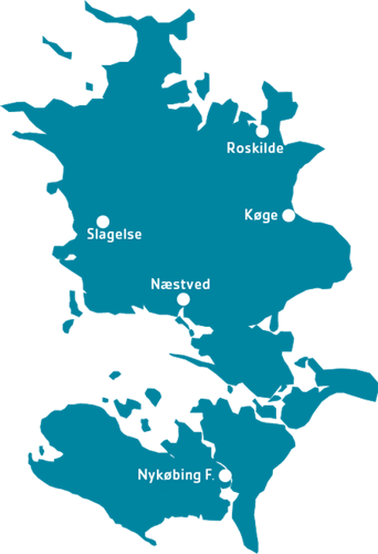 Én afdeling i Region Sjælland