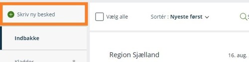 Klik på skriv ny besked