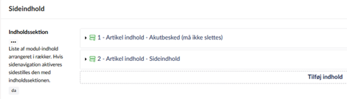 billede af sideindhold - indholdssektion